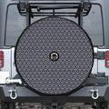 Cute Black Cat Pattern Print Tire Cover With Camera Hole