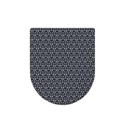 Cute Black Cat Pattern Print Toilet Lid Cover