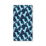 Cute Blue T-Rex Dinosaur Pattern Print Baby Crib Sheet