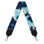 Cute Blue T-Rex Dinosaur Pattern Print Bag Strap