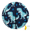 Cute Blue T-Rex Dinosaur Pattern Print Basketball