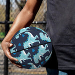 Cute Blue T-Rex Dinosaur Pattern Print Basketball