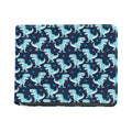 Cute Blue T-Rex Dinosaur Pattern Print Bifold Wallet