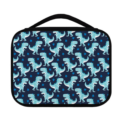 Cute Blue T-Rex Dinosaur Pattern Print Classic Bible Case