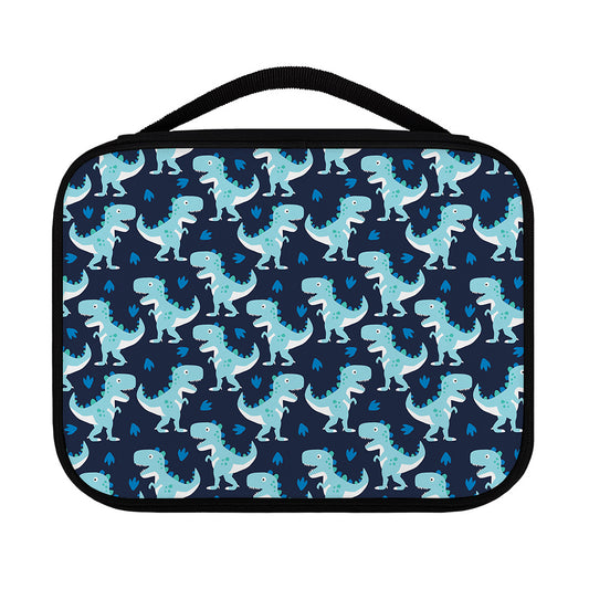 Cute Blue T-Rex Dinosaur Pattern Print Classic Bible Case