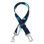 Cute Blue T-Rex Dinosaur Pattern Print Dog Seat Belt