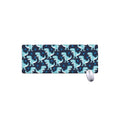 Cute Blue T-Rex Dinosaur Pattern Print Extended Mouse Pad