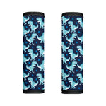 Cute Blue T-Rex Dinosaur Pattern Print Handle Covers