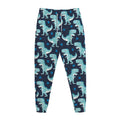 Cute Blue T-Rex Dinosaur Pattern Print Jogger Pants