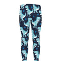 Cute Blue T-Rex Dinosaur Pattern Print Men's Leggings
