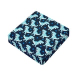 Cute Blue T-Rex Dinosaur Pattern Print Outdoor Seat Cushion Cover