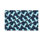 Cute Blue T-Rex Dinosaur Pattern Print Polyester Flag