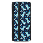 Cute Blue T-Rex Dinosaur Pattern Print Refrigerator Handle Covers