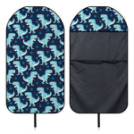 Cute Blue T-Rex Dinosaur Pattern Print Waterproof Car Seat Cover