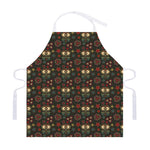 Cute Boho Owl Pattern Print Adjustable Apron