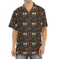 Cute Boho Owl Pattern Print Aloha Shirt