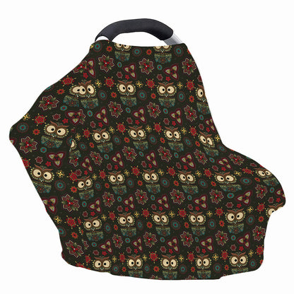 Cute Boho Owl Pattern Print Baby Seat Cover