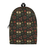 Cute Boho Owl Pattern Print Backpack