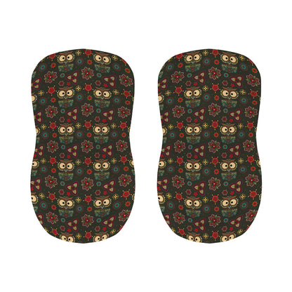 Cute Boho Owl Pattern Print Bar Stool Covers