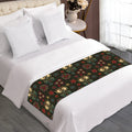 Cute Boho Owl Pattern Print Bed Runner