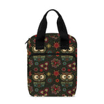 Cute Boho Owl Pattern Print Bible Tote Bag
