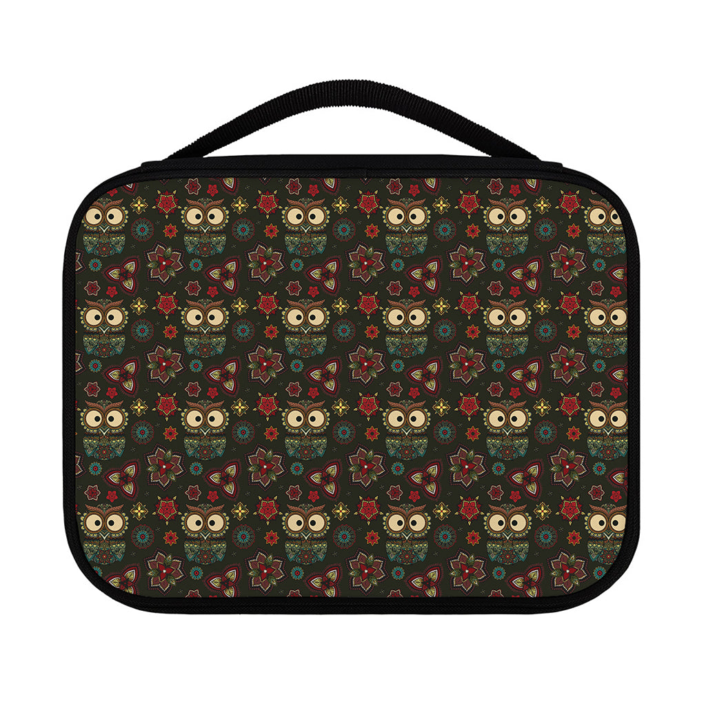 Cute Boho Owl Pattern Print Classic Bible Case