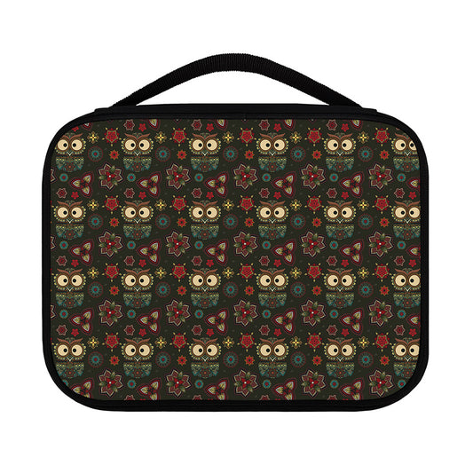 Cute Boho Owl Pattern Print Classic Bible Case