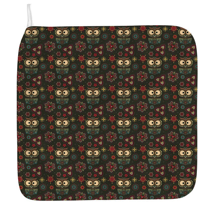 Cute Boho Owl Pattern Print Hand Towel