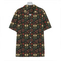 Cute Boho Owl Pattern Print Hawaiian Shirt