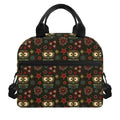Cute Boho Owl Pattern Print Insulated Lunch Bag