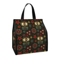 Cute Boho Owl Pattern Print Insulated Lunch Tote