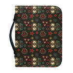 Cute Boho Owl Pattern Print Leather Bible Cover