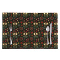 Cute Boho Owl Pattern Print Placemat