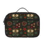 Cute Boho Owl Pattern Print Portable Lunch Bag