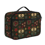 Cute Boho Owl Pattern Print Portable Lunch Bag