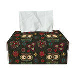 Cute Boho Owl Pattern Print Rectangle Tissue Box Cover