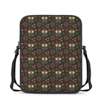 Cute Boho Owl Pattern Print Rectangular Crossbody Bag