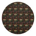 Cute Boho Owl Pattern Print Round Blanket