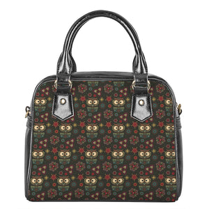 Cute Boho Owl Pattern Print Shoulder Handbag