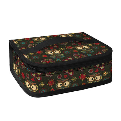 Cute Boho Owl Pattern Print Small Lunch Bag