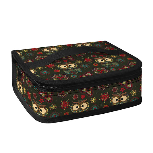 Cute Boho Owl Pattern Print Small Lunch Bag