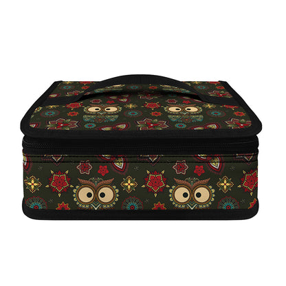 Cute Boho Owl Pattern Print Small Lunch Bag