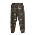 Cute Boho Owl Pattern Print Sweatpants