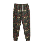 Cute Boho Owl Pattern Print Sweatpants
