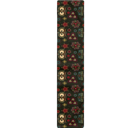 Cute Boho Owl Pattern Print Table Runner
