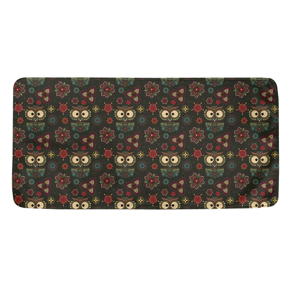 Cute Boho Owl Pattern Print Towel