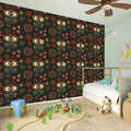 Cute Boho Owl Pattern Print Wall Sticker