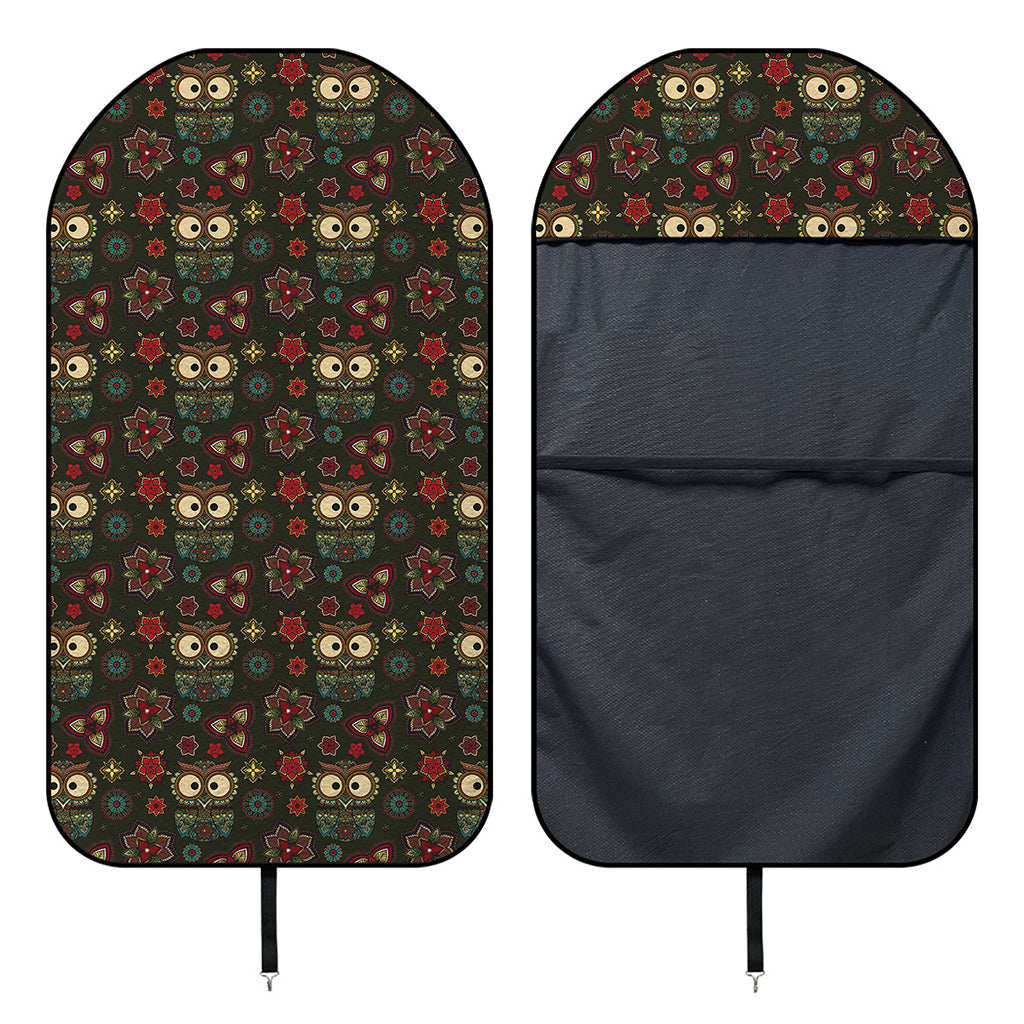 Cute Boho Owl Pattern Print Waterproof Car Seat Cover