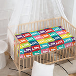 Cute Boston Terrier Faces Print Baby Crib Sheet