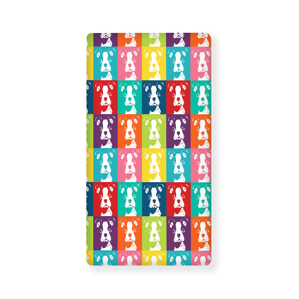 Cute Boston Terrier Faces Print Baby Crib Sheet
